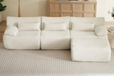 FLOVEX 110" 3-Seater Sofa with 1 Ottoman