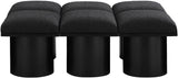Pavilion - 6 Piece Modular Bench With Black Base