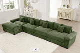 DESEO 170" 4-Seater Sofa with 1 Ottoman