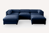 PERTH 109" Sofa 3 Seater with 2 Ottoman