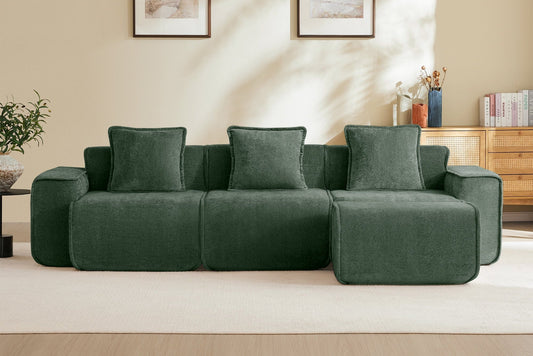 HARRISON 108" 3-Seater Sofa with 1 Ottoman