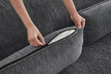 ZELAR 102" Chenille Right Chaise Sofa