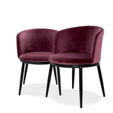Dining Chair Filmore set of 2
Cameron purple | black finish legs