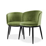 Dining Chair Filmore set of 2
Cameron light green | black finish legs