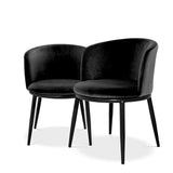 Dining Chair Filmore set of 2
Cameron black | black finish legs