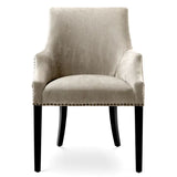 Dining Chair Legacy
Clarck sand | antique brass nails | black legs