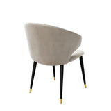 Dining Chair Volante with arm
Roche beige velvet | black & gold finish legs