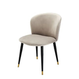 Dining Chair Volante
Roche beige velvet | black & gold finish legs