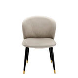 Dining Chair Volante
Roche beige velvet | black & gold finish legs