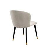 Dining Chair Volante
Roche beige velvet | black & gold finish legs