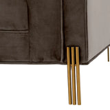 Chair Sienna
Savona grey velvet | brushed brass finish legs