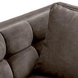 Chair Sienna
Savona grey velvet | brushed brass finish legs