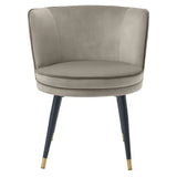 Dining Chair Grenada
Savona greige velvet | savona grey velvet piping | black & brass finish swivel base
