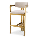 Bar Stool Donato
Brushed brass finish | bouclé cream