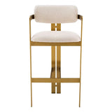 Bar Stool Donato
Brushed brass finish | bouclé cream