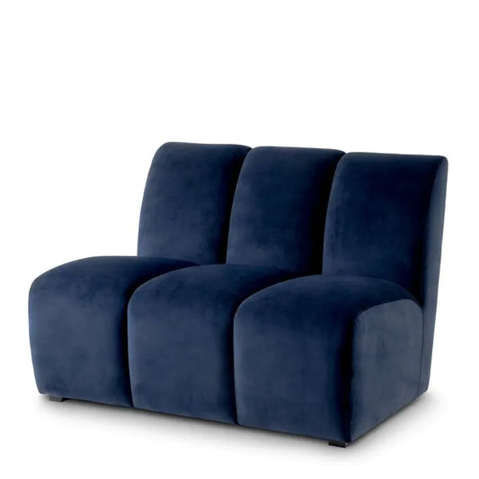 Modular Sofa Lando straight
Savona midnight blue velvet | black feet