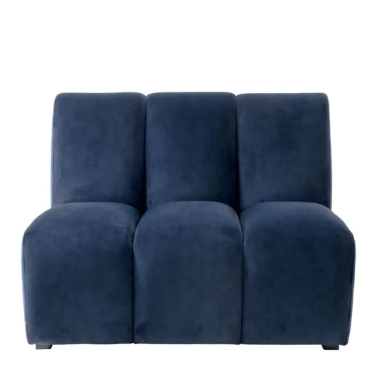 Modular Sofa Lando straight
Savona midnight blue velvet | black feet
