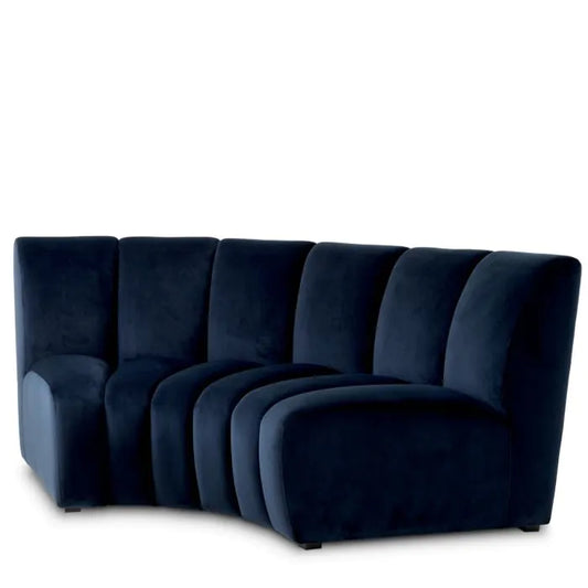 Modular Sofa Lando corner
Savona midnight blue velvet | black feet