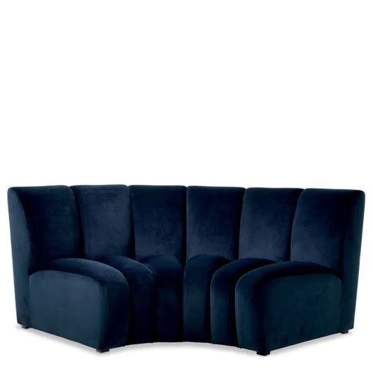 Modular Sofa Lando corner
Savona midnight blue velvet | black feet