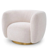 Swivel Chair Roxy
Lyssa off-white | brushed brass finish swivel base