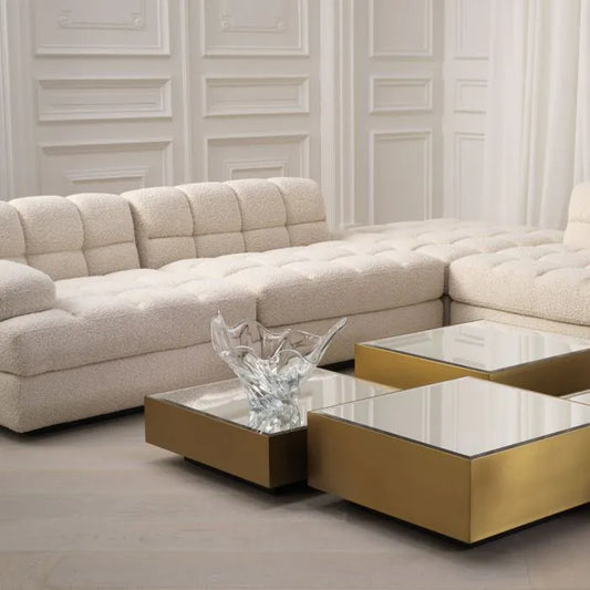 Modular Sofa Dean - Ottoman
Bouclé cream | black base