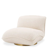 Swivel Chair Relax
BouclŽ cream | brushed brass finish swivel base