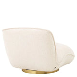 Swivel Chair Relax
BouclŽ cream | brushed brass finish swivel base