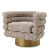 Swivel Chair Maguire
Mademoiselle beige | brushed brass finish swivel base