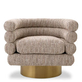 Swivel Chair Maguire
Mademoiselle beige | brushed brass finish swivel base