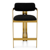 Counter Stool Donato
Bouclé black | brushed brass finish