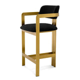 Counter Stool Donato
Bouclé black | brushed brass finish