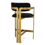Counter Stool Donato
Bouclé black | brushed brass finish