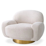 Swivel Chair Udine
Lyssa off-white | brushed brass finish swivel base