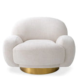 Swivel Chair Udine
Lyssa off-white | brushed brass finish swivel base