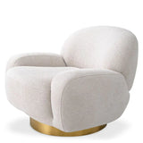 Swivel Chair Udine
Lyssa off-white | brushed brass finish swivel base