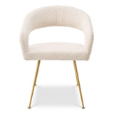 Dining Chair Bravo
BouclŽ cream | brushed brass finish legs