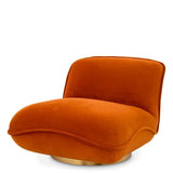 Swivel Chair Relax
Savona orange velvet | brushed brass finish swivel base