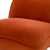 Swivel Chair Relax
Savona orange velvet | brushed brass finish swivel base