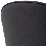 Dining Chair Cooper set of 2
Grey faux leather | black & brass finish legs