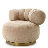 Swivel Chair Phedra
Lyssa sand | brushed brass finish swivel base