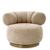 Swivel Chair Phedra
Lyssa sand | brushed brass finish swivel base
