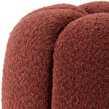 Stool Orchanic
Bouclé rouge | brushed brass finish base