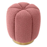 Stool Orchanic
Bouclé rose | brushed brass finish base