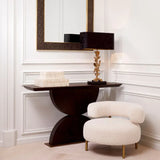 Chair Thompson
Faux shearling | brushed brass finish legs