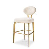 Counter Stool Dorrego
Bouclé cream | brushed brass finish