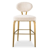 Counter Stool Dorrego
Bouclé cream | brushed brass finish