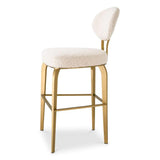 Counter Stool Dorrego
Bouclé cream | brushed brass finish