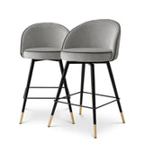 Counter Stool Cooper set of 2
Roche light grey velvet | roche dark grey piping