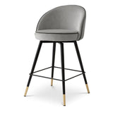 Counter Stool Cooper set of 2
Roche light grey velvet | roche dark grey piping