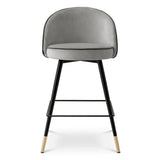 Counter Stool Cooper set of 2
Roche light grey velvet | roche dark grey piping